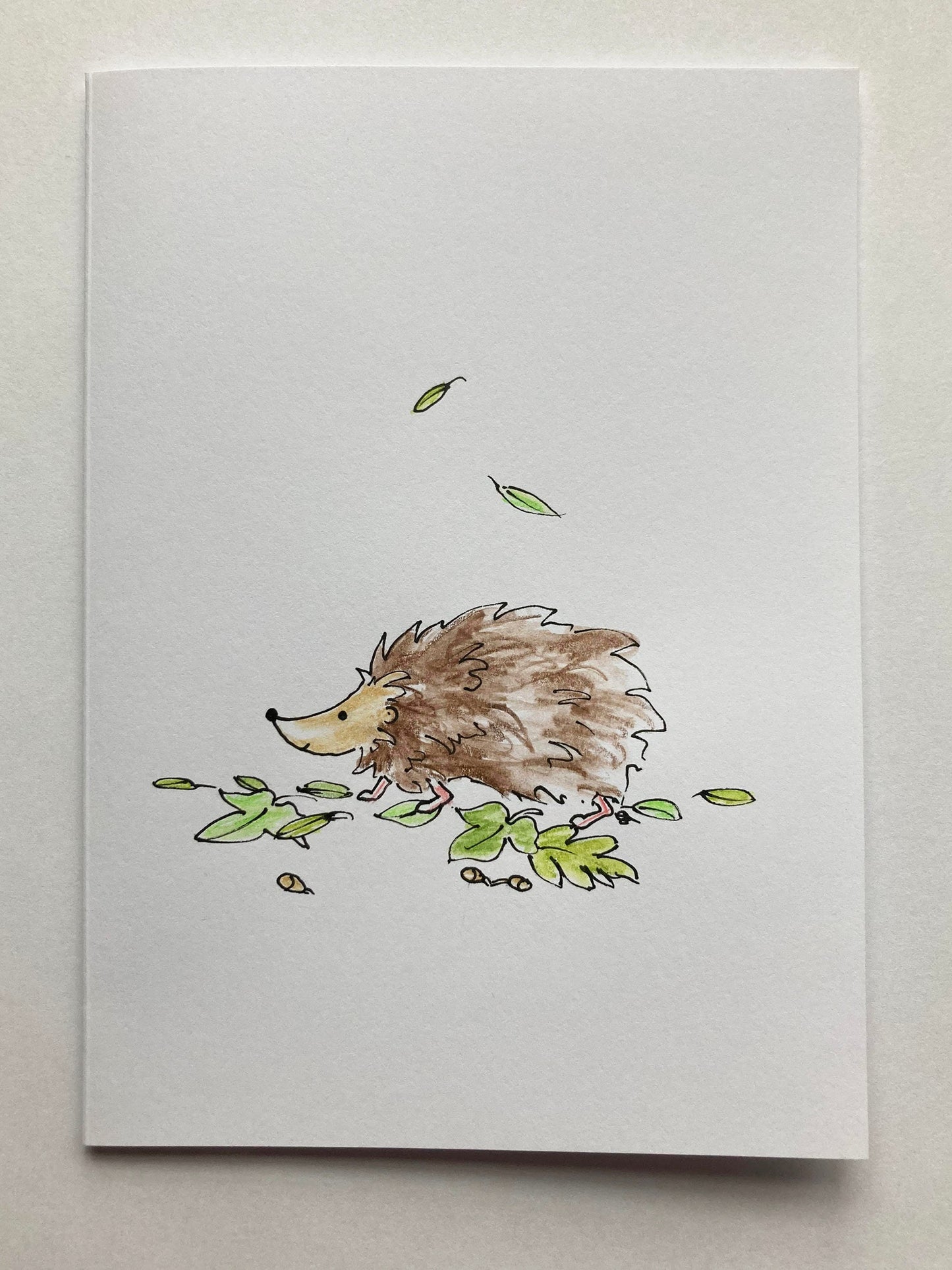 Cards - Happy Hedge - Individually Hand Drawn Note Cards. (Pack of 2)