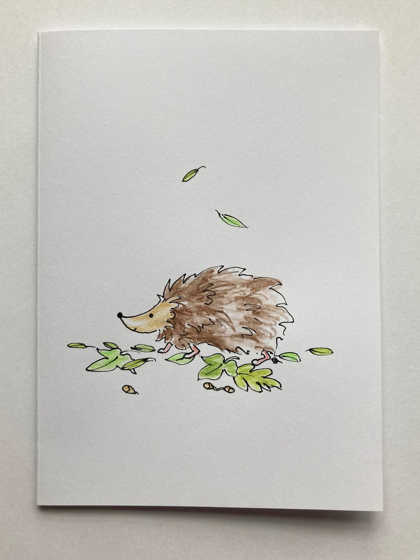 Happy Hedge - Individually Hand Drawn Note Cards. (Pack of 2)